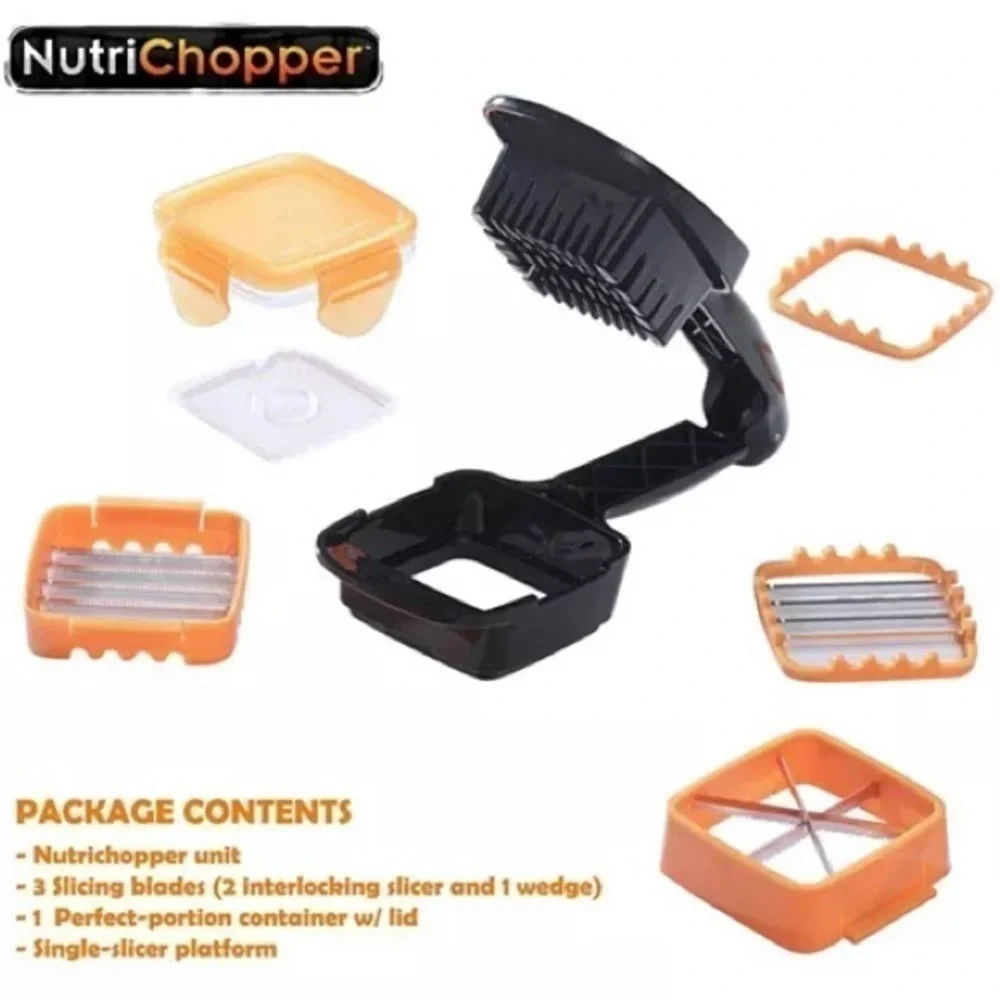 Nutri Chopper 5-in-1 Compact Portable Handheld Kitchen Slicer